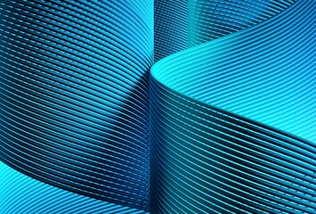 abstract background with lines, blue spiral with light, 3d render illustration, 3d abstract background