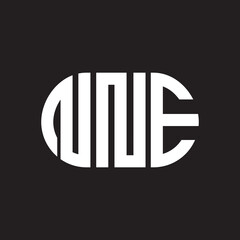 NNE letter logo design on black background. NNE creative initials letter logo concept. NNE letter design.