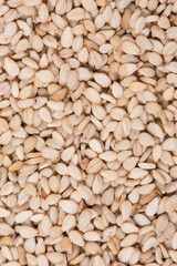 close up of sesame seeds texture background