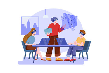Private Data Protection illustration concept