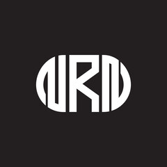 NRN letter logo design on black background. NRN creative initials letter logo concept. NRN letter design.