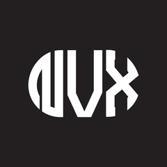 NVX letter logo design on black background. NVX creative initials letter logo concept. NVX letter design.