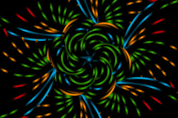 Sparkling colorful rainbow stars flower art pattern caleidoscope of culture traditional tenun batik ethnic for wallpaper ads background 