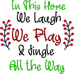 Christmas T-shirt and SVG Design 