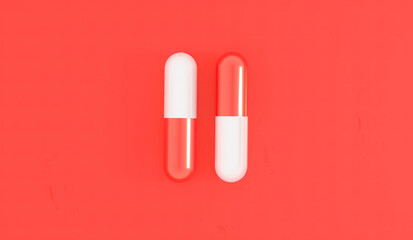 3d rendering of  Vivid colorful capsule pile close-up background Vitamins, dietary supplements, drugs, Pharmacy, medicine and health concept. capsule pharmacy bottle pill drug concept.