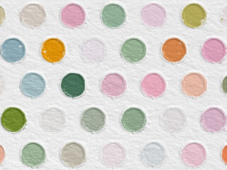 Colorful Circle pattern with a rough texture. Background texture wall and have copy space for text. Picture for creative wallpaper or design art work.