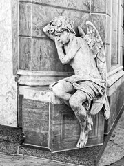 Angel statue at the cemetery - 489987325