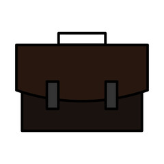 office bag for website, presentation, symbol editable vector