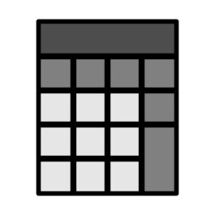 calculator education icon for website, presentation, symbol editable vector