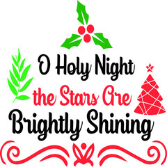 Obraz premium Christmas T-shirt and SVG Design 