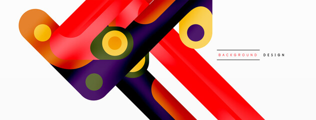 Lines geometric creative abstract background. Bright color line composition for wallpaper, banner, background or landing