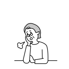 介護師や福祉の人物イラストモノクロまとめ