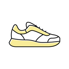 everyday shoe care color icon vector illustration