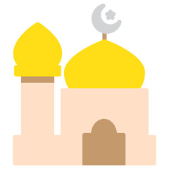 Illustration of Mosque design icon