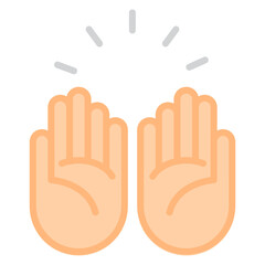 Illustration of Praying design icon