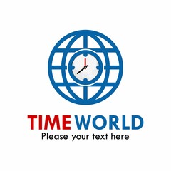 Time world logo template illustration