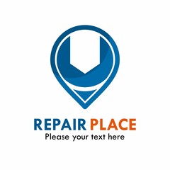 Repair place logo template illustration
