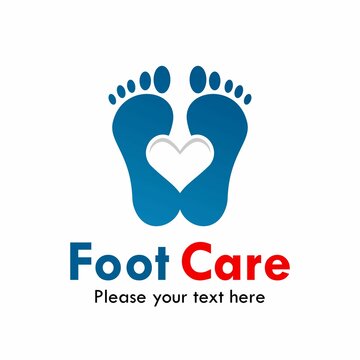 Foot care logo template illustration