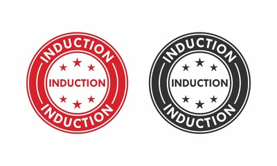 Induction design logo template illustration