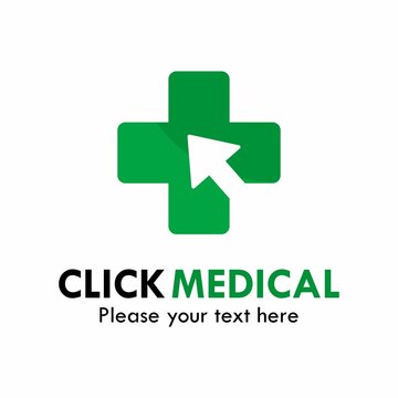 Click medical logo template illustration