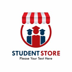 Student store logo template illustration