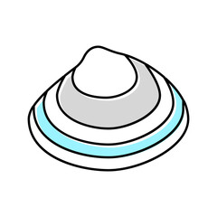 Fototapeta na wymiar surf clam color icon vector illustration