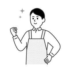 介護師男性の表情動作イラストまとめ
