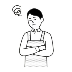 介護師男性の表情動作イラストまとめ

