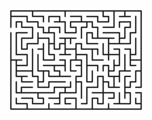 Abstract maze / labyrinth with entry and exit. Vector labyrinth 308.