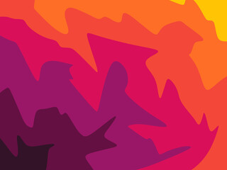 Simple background with gradient and colorful waving lines pattern