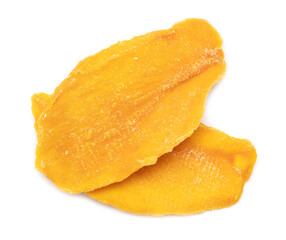 Naklejka na ściany i meble Dried mango isolated on white background.