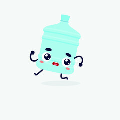 water gallon character. gallon icon. gallon logo
