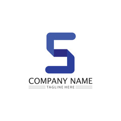 S logo font and letter Business corporate S letter logo sign, symbol