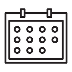 Illustration of  Calendar design icon
