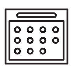 Illustration of  Calendar design icon
