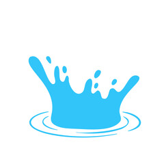 Vector water droplets splash. Concept of reducing water use on World Water Day