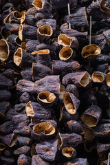 Dried eggplant sold in the market