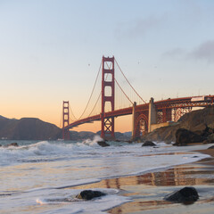 Sunset at the Golden Gate Bridge