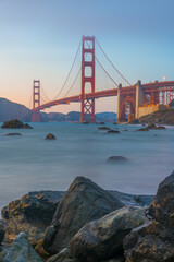Golden Gate Bridge Long Exposure at Sunset