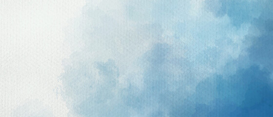 Hand painted blue color with watercolor texture abstract background	
