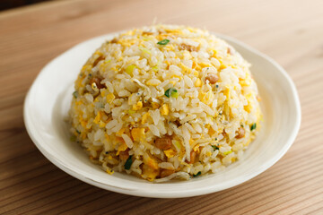 納豆とちりめんじゃこのチャーハン