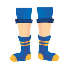 blue socks design