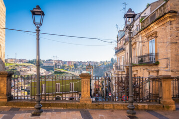 View of Piazza Armerina City Centre, Enna, Sicily, Italy, Europe