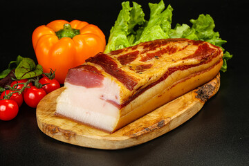 Delicous smoked pork for snack