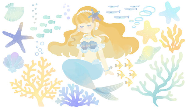 人魚姫 Images Browse 267 Stock Photos Vectors And Video Adobe Stock