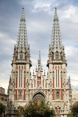 Fototapeta na wymiar St Nicholas Roman Catholic Cathedral in Kiev, Ukraine