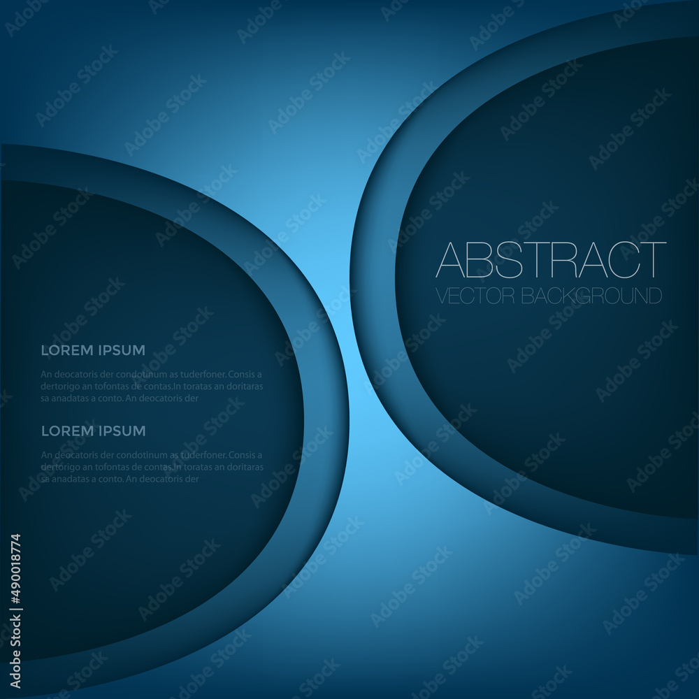 Fototapete graphic vector curve line overlap background for text and message design