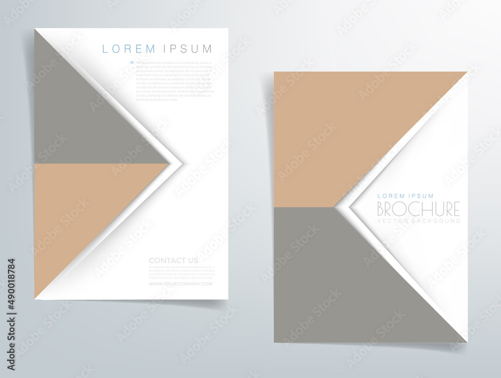 Fototapete Header flyer business brochure vector graphic with space for text and message design