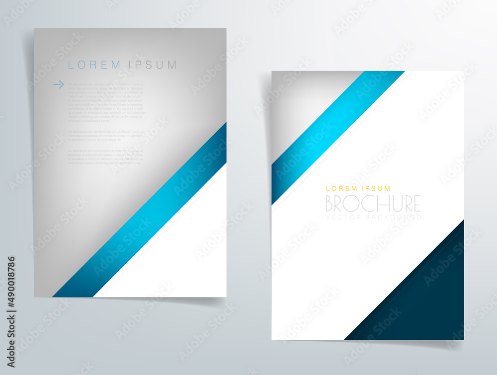 Fototapete Header flyer business brochure vector graphic with space for text and message design