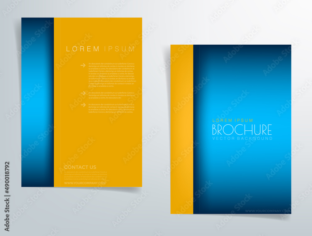 Fototapete Header flyer business brochure vector graphic with space for text and message design